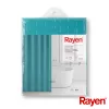 RAYEN Cortina de ducha 180x200cm azul claro, poliéster