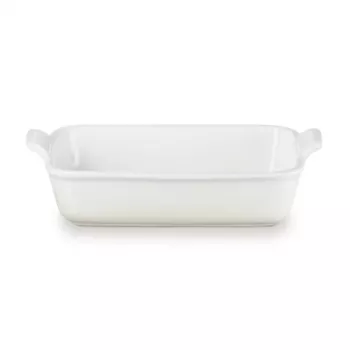 Le Creuset Fuente rectangular Heritage gres 26x19cm / 2,4L blanca