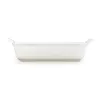 Le Creuset Fuente rectangular Heritage gres 26x19cm / 2,4L blanca