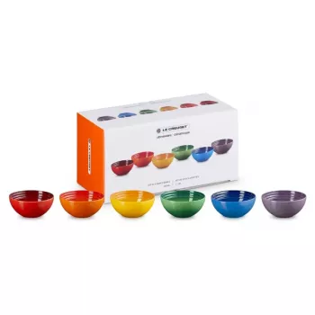 LE CREUSET Set de 6 cuencos de gres 330ml en varios colores