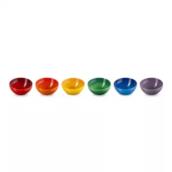 LE CREUSET Set de 6 cuencos de gres 330ml en varios colores