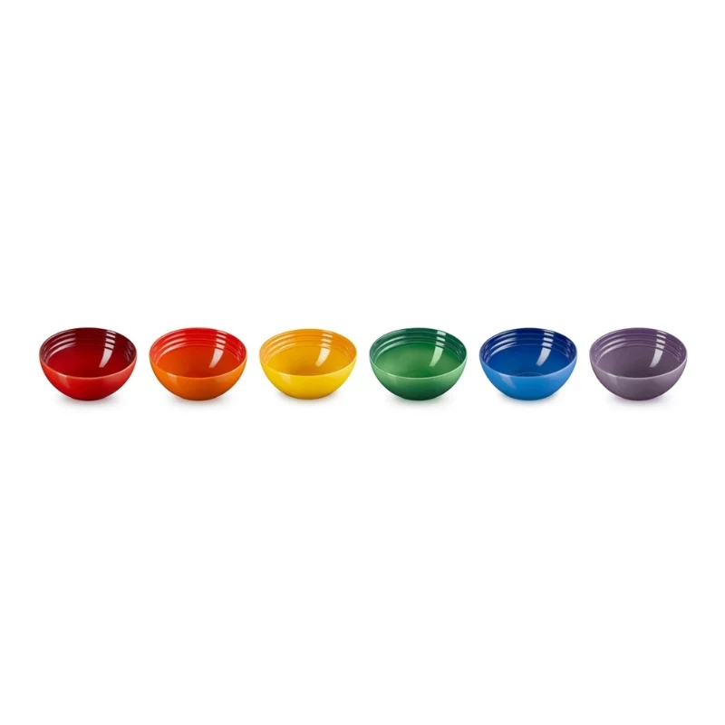 LE CREUSET Set de 6 cuencos de gres 330ml en varios colores
