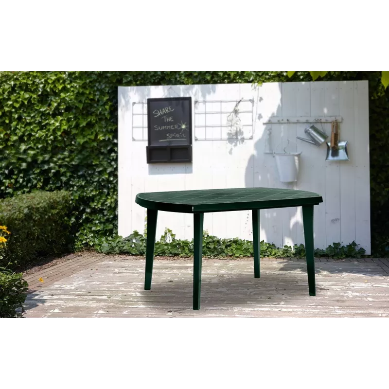 KETER mesa de jardín Elise verde oscuro