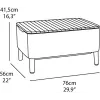 KETER conjunto de muebles de jardín Salemo conjunto de balcón gris