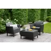 KETER conjunto de muebles de jardín Salemo conjunto de balcón gris