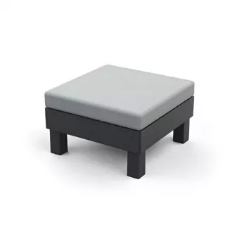 KETER taburete/mesa de jardín Element con cojín gris/gris claro