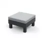 KETER taburete/mesa de jardín Element con cojín gris/gris claro