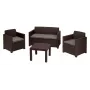 KETER Juego de muebles de jardín Alabama Set marrón