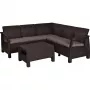 KETER Juego de muebles de jardín Corfu Relax Set marrón