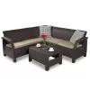 KETER Juego de muebles de jardín Corfu Relax Set marrón