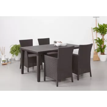 KETER Silla de jardín Iowa marrón