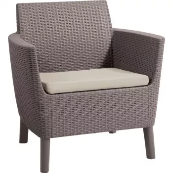 KETER Sillas de jardín 2 uds. Salemo Duo beige
