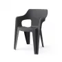 KETER Silla de jardín Bilbao Low Back gris