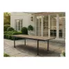 KETER Mesa de jardín extensible Deco Porto Nova extensible 200-280 efecto fresno/negro