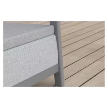 KETER Juego de muebles de jardín Scandi Linea set de balcón gris claro/gris acero oscuro