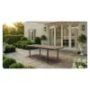 KETER Mesa de jardín extensible Deco Porto Nova extensible 160-240 tono fresno/negro