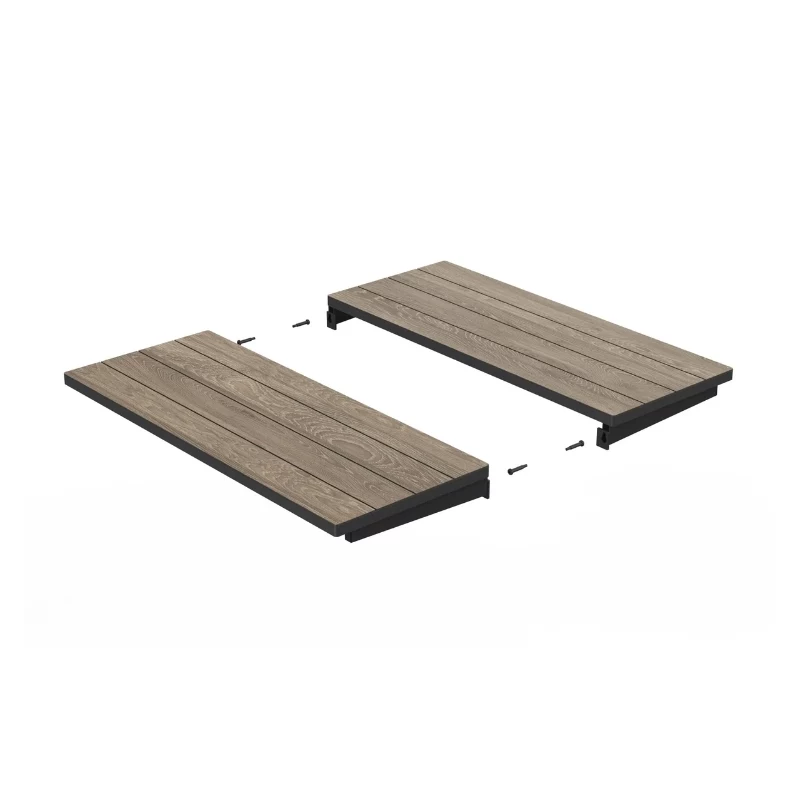 KETER Mesa de jardín extensible Deco Porto Nova extensible 160-240 tono fresno/negro