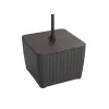 KETER Mesa auxiliar parasol Luzon nogal/gris 29214820939