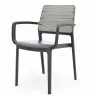 KETER Silla de jardín Deco Porto sillón gris claro/gris