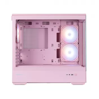 Zalman P30 V2, caja de PC mini torre mATX, 3 ventiladores ARGB de 120 mm, rosa