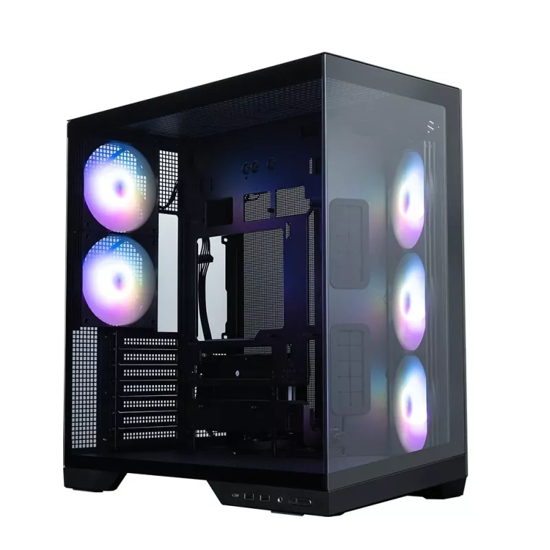 Zalman D50, caja de PC semitorre ATX, 3 ventiladores de 120 mm, negro
