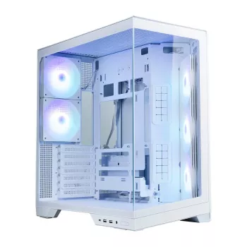 Zalman D50 caja de PC ATX Mid Tower, 3x 120mm ventiladores, blanco