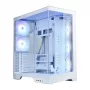Zalman D50 caja de PC ATX Mid Tower, 3x 120mm ventiladores, blanco