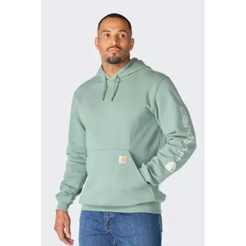 Carhartt Iconic K288 Logo sudadera GREEN SLATE