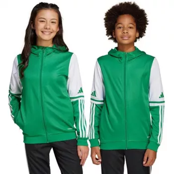 adidas Squadra 25 Hoody sudadera niños verde y blanco JP3163 140cm