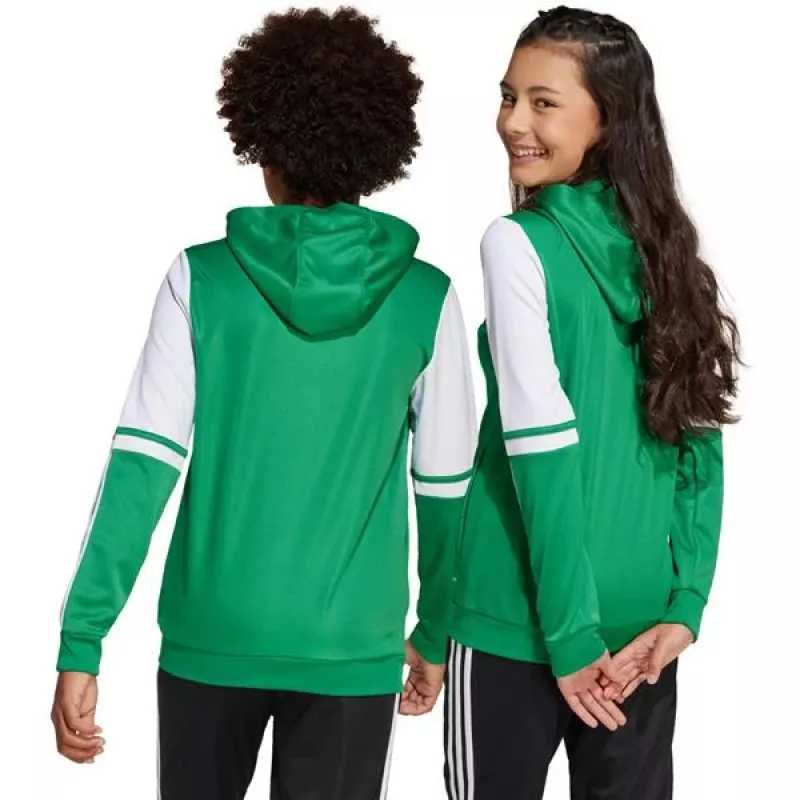 adidas Squadra 25 Hoody sudadera niños verde y blanco JP3163 140cm