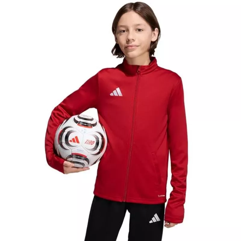 Chaqueta de entrenamiento adidas Entrada 26 para niños roja JZ6612 140cm
