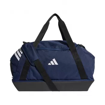 Bolsa adidas Tiro Duffle Medium con compartimento inferior azul marino KD4235
