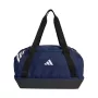 Bolsa adidas Tiro Duffle Small con compartimento inferior azul marino KD4240