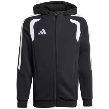 Sudadera con capucha y cremallera completa adidas Tiro 26 League niños negro KF3324 164cm