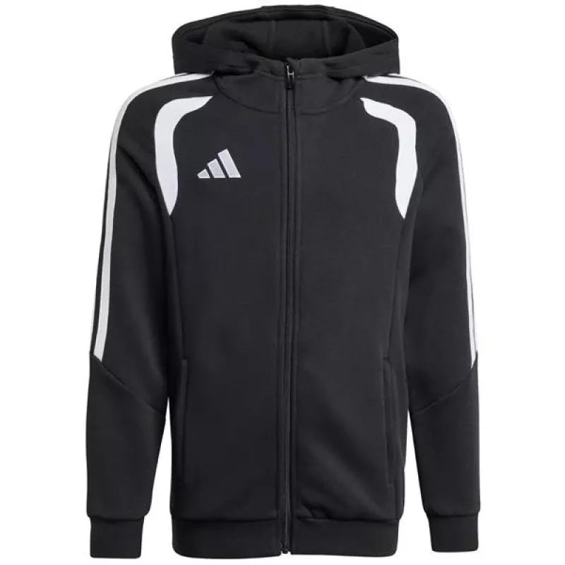 Sudadera con capucha y cremallera completa adidas Tiro 26 League niños negro KF3324 164cm