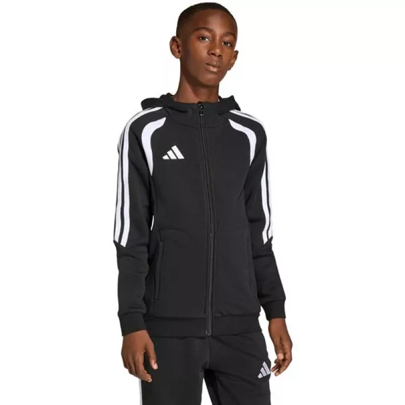 Sudadera con capucha y cremallera completa adidas Tiro 26 League niños negro KF3324 164cm