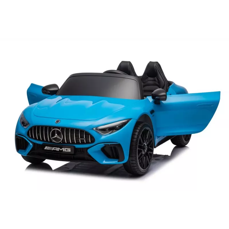 Coche a batería Mercedes AMG SL63 pintado en azul