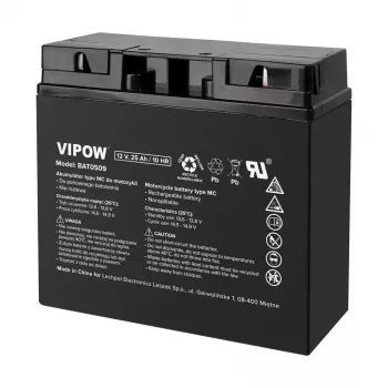 Batería VIPOW tipo MC para motos 12V 25Ah