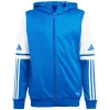 Sudadera con capucha adidas Squadra 25 niños azul y blanco JD4802 140cm