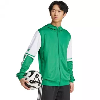 Sudadera con capucha adidas Squadra 25 hombre verde y blanco JP3164 L