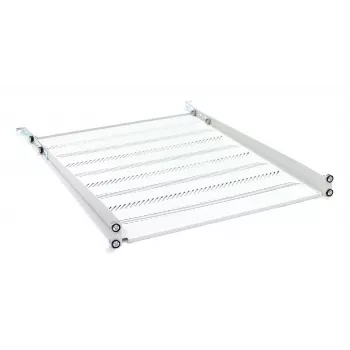 DIGITUS TN-19-550-1U-GY estante fijo para rack 1U, 550 mm de profundidad, gris RAL 7035, carga 25 kg