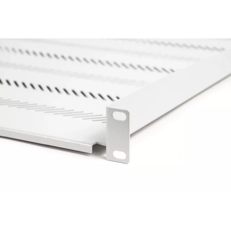 DIGITUS TN-19-550-1U-GY estante fijo para rack 1U, 550 mm de profundidad, gris RAL 7035, carga 25 kg