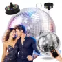 LIGHT4ME MBM 40 IR bola de discoteca con espejos plateado