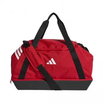 adidas Tiro Duffle bolsa mediana con compartimento inferior rojo JY7953
