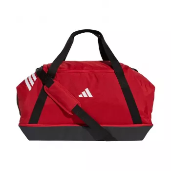 adidas Tiro Duffle bolsa grande con compartimento inferior rojo JY7950