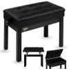 V-TONE PB2 BK banco de piano para teclado, negro, piel sintética