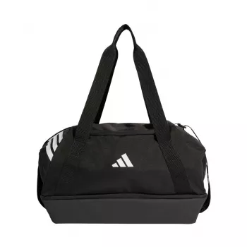 adidas Tiro Duffle bolsa pequeña con compartimento inferior negro JY7939