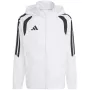 Chaqueta cortavientos adidas Tiro 26 League niños blanca JY9722 152cm