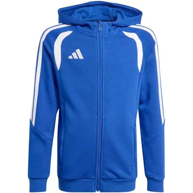 Sudadera con capucha y cremallera completa adidas Tiro 26 League niños azul KF9102 164cm