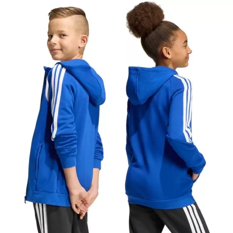 Sudadera con capucha y cremallera completa adidas Tiro 26 League niños azul KF9102 164cm